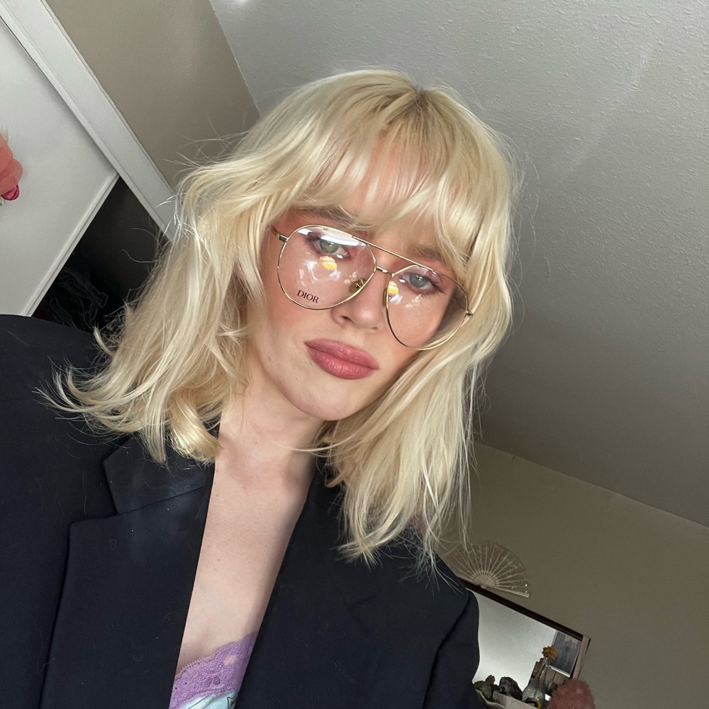 Dior Gold Aviator Eyeyglasses